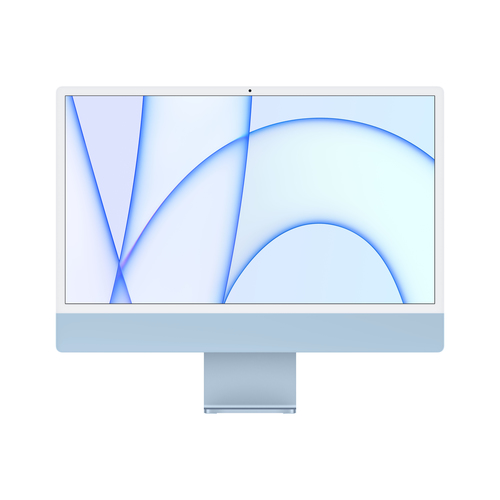 Apple iMac with 4.5K Retina display - All-in-one - M1 - RAM 8 GB - SSD 512 GB - M1 8-core GPU - GigE - WLAN: Bluetooth 5.0, 802.11a/b/g/n/ac/ax - macOS Monterey 12.0 -monitor: LED 24" 4480 x 2520 (4.5K) - tastiera: italiana - blu